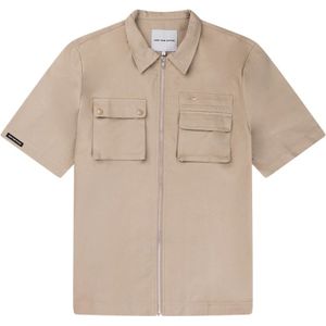 Off The Pitch, Heren, Overhemden, Beige, Maat: XS Katoen,