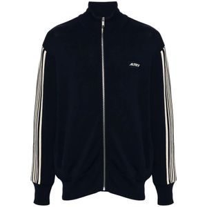 Autry, Heren, Sweatshirts & Hoodies, Blauw, Maat: S Nylon,