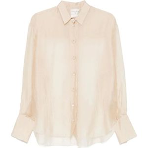 Forte Forte, Dames, Blouses & Shirts, Beige, Maat: S