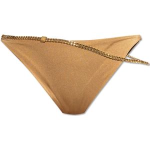 Dsquared2, Dames, Badkleding, Beige, Maat: XS Polyamide,