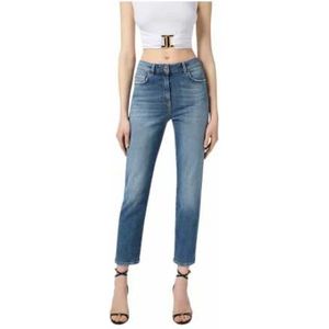 Elisabetta Franchi, Dames, Jeans, Blauw, Maat: W31 Katoen,