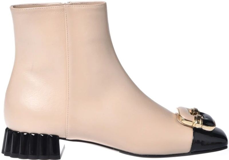 Baldinini - Enkellaars - Beige - Leer