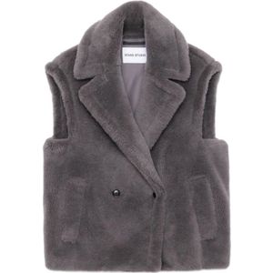 Stand Studio, Dames, Jassen, Bruin, Maat: XS Wol,