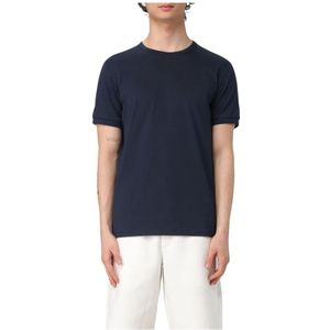 Sun68, Heren, Tops, Blauw, Maat: 2XL Katoen,