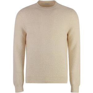 Malo, Heren, Truien, Beige, Maat: L Wol,