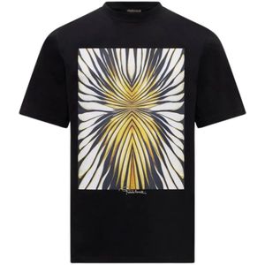 Roberto Cavalli, Heren, Tops, Zwart, Maat: S Katoen,