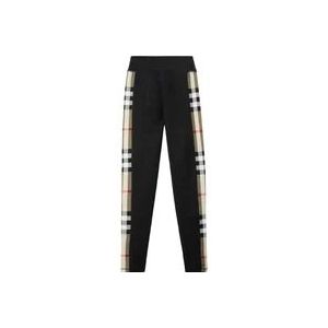 Burberry Zwarte Broek met Elastische Tailleband , Black , Dames , Maat: XL