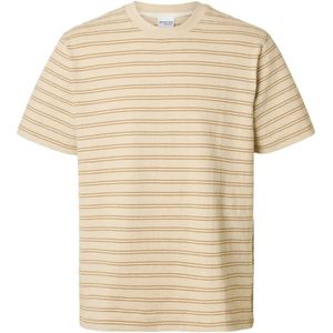 Selected Homme, Heren, Tops, Beige, Maat: L Jersey,