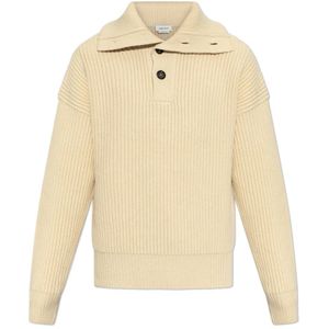 Alexander McQueen, Heren, Truien, Beige, Maat: XL Wol,