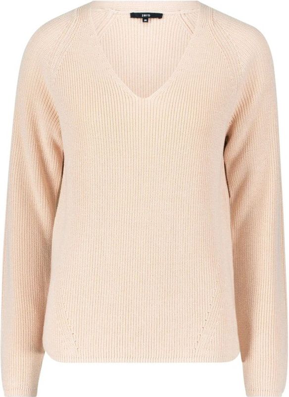 Zero - V-neck Trui - Beige - Dames