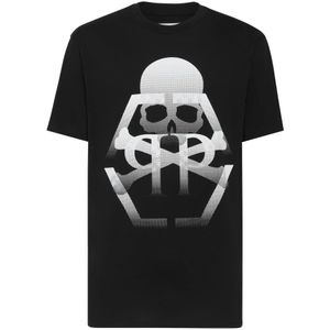 Philipp Plein, Heren, Tops, Zwart, Maat: 2XL Katoen,