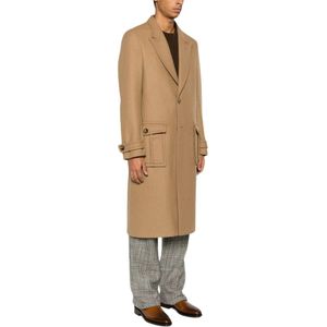 Etro, Heren, Mantels, Beige, Maat: M Wol,