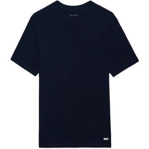 Zadig & Voltaire, Heren, Tops, Blauw, Maat: S