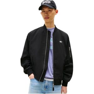 Tommy Jeans - TJM Cotton Bomber Jacket - Zwart - Bomberjack
