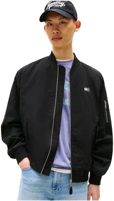 Tommy Jeans - TJM Cotton Bomber Jacket - Zwart - Bomberjack