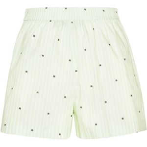 Rotate Birger Christensen, Dames, Korte broeken, Groen, Maat: M Katoen,