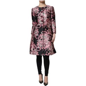 Dolce & Gabbana, Dames, Mantels, Roze, Maat: XS
