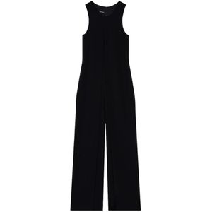 Emporio Armani, Dames, Jumpsuits & Playsuits, Zwart, Maat: L Poliester,