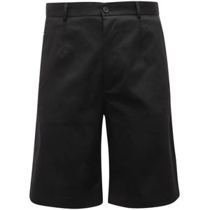 Dolce & Gabbana, Heren, Korte broeken, Zwart, Maat: S Katoen,