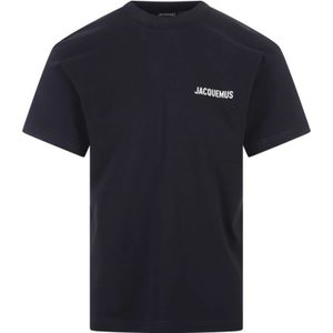 Jacquemus, Heren, Tops, Blauw, Maat: XL