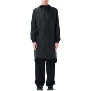 Rains, Heren, Mantels, Zwart, Maat: L Poliester,