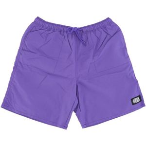 Huf, Heren, Badkleding, Paars, Maat: XL Nylon,