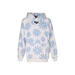 Prada Blauwe Hoodies voor Mannen , Blue , Heren , Maat: S