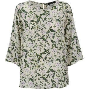 Weekend Max Mara, Dames, Blouses & Shirts, Veelkleurig, Maat: XL Zijde,