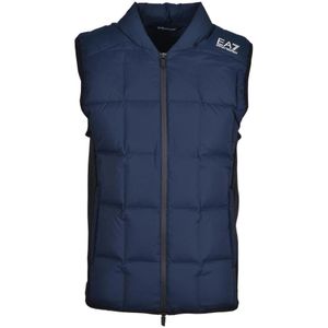 Emporio Armani Ea7, Heren, Jassen, Blauw, Maat: M Poliester,