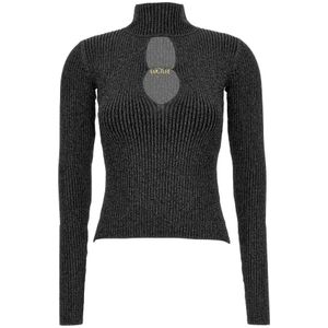 Versace Jeans Couture, Dames, Truien, Zwart, Maat: L