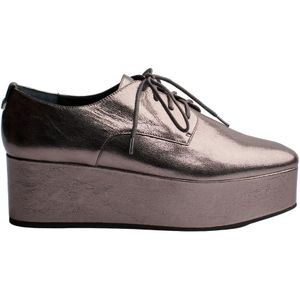 Calvin Klein, Dames, Schoenen, Grijs, Maat: 41 EU Leer,