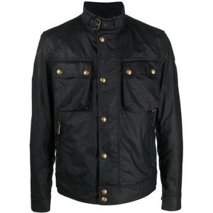 Belstaff, Heren, Jassen, Blauw, Maat: M Taf,