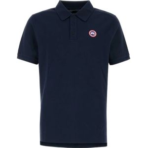 Canada Goose, Heren, Tops, Blauw, Maat: S Katoen,