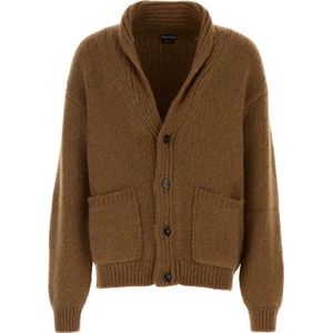 Tom Ford, Heren, Truien, Bruin, Maat: L Kasjmier,