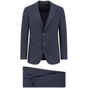 Giorgio Armani, Heren, Pakken, Blauw, Maat: XL Wol,