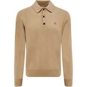 Burberry, Heren, Truien, Beige, Maat: M Kasjmier,