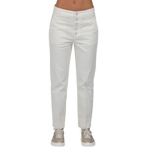 Dondup, Dames, Broeken, Wit, Maat: W24