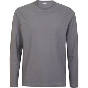 Zanone, Heren, Tops, Grijs, Maat: M Katoen,