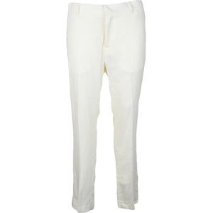 Daniele Alessandrini, Heren, Broeken, Wit, Maat: L Linnen,