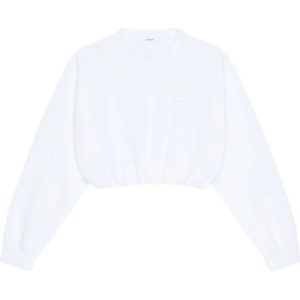 Givenchy, Dames, Sweatshirts & Hoodies, Wit, Maat: L Fleece,