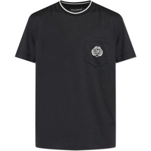Dolce & Gabbana, Heren, Tops, Zwart, Maat: S Katoen,