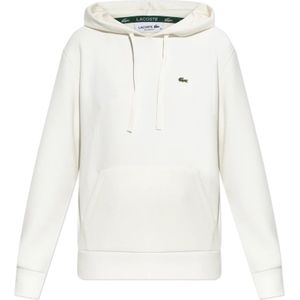 Lacoste, Dames, Sweatshirts & Hoodies, Wit, Maat: S Katoen,