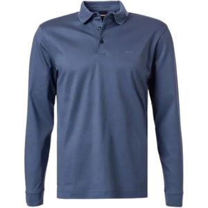 Hugo, Heren, Tops, Blauw, Maat: S Katoen,