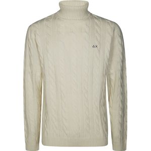 Sun68, Heren, Truien, Wit, Maat: M Wol,