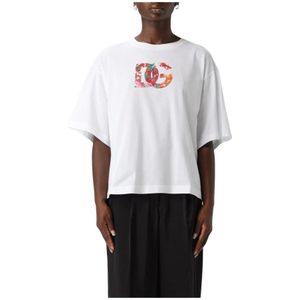 Dolce & Gabbana - T-shirt - Wit - Dames - Katoen