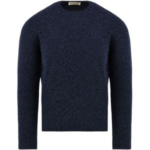 Filippo De Laurentiis, Heren, Truien, Blauw, Maat: S Wol,