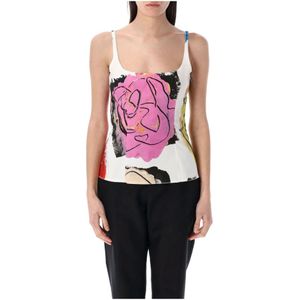 Marni, Dames, Tops, Veelkleurig, Maat: XS Katoen,