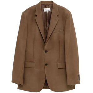 Maison Margiela, Heren, Jassen, Bruin, Maat: S