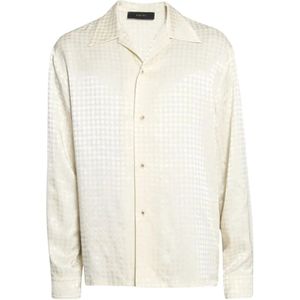 Amiri, Heren, Overhemden, Wit, Maat: M Viscose,