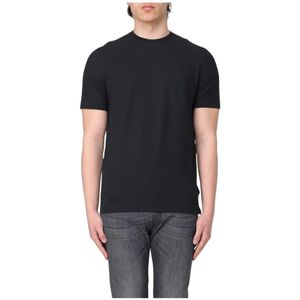 Zanone, Heren, Tops, Zwart, Maat: 3XL Katoen,